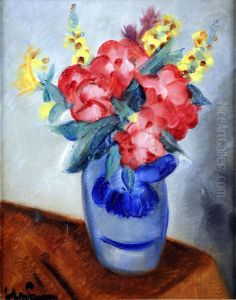 Vase Garni De Fleurs by Jef De Pauw