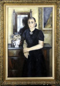 Portrait De Madame Marthe De Pauw by Jef De Pauw
