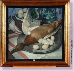 Nature Morte Au Canard Et Aux OEufs by Rene De Pauw