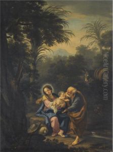 The Flight Into Eygpt by Pietro Antonio De Pietri