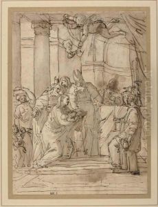 The Presentation In The Temple by Pietro Antonio De Pietri