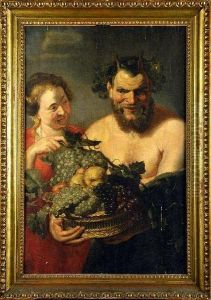 [faune Et Bacchante] by Pierre Paul De Pommayrac