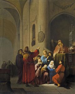 Darbringung Imtempel by Willem De Poorter