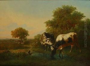 Vaches by Edmond De Pratere
