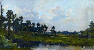 Paysage by Henri De Pratere