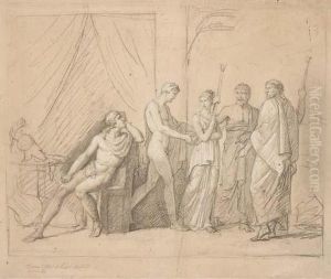 Le Depart De Briseis (iliade I, 345) by Abel De Pujol