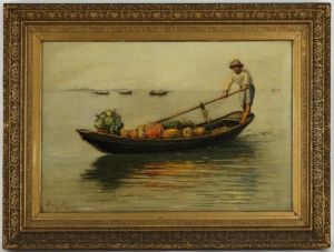 Jeune Marchand De Fruits by Edmond Jean de Pury