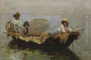 Les Pecheurs Sur Le Lac by Edmond Jean de Pury