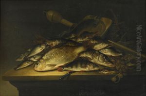 Stilleben Med Fiskar by Pieter de Putter