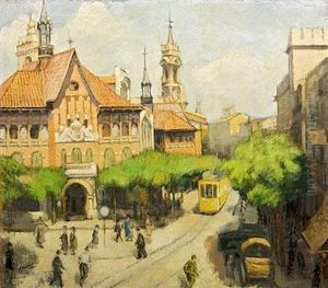 Paisaje Con Tranvia