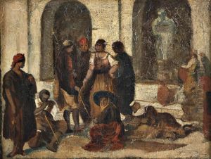 Cena De Costumes by Francisco Goya Fuendetodos