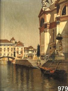 Veduta Di Venezia by Antonio Reyna Manescau