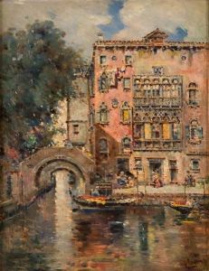 Palazzi Sui Canali Veneziani E Gondole