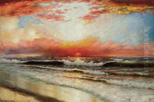 Coastal Landscape, Sunset - view 1