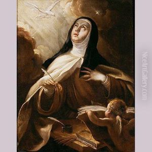 Santa Teresa De Jesus by Juan Vicente De Ribera