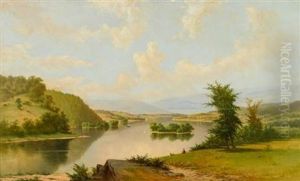 A Panoramic Landscape by Frederick Debourg Richards