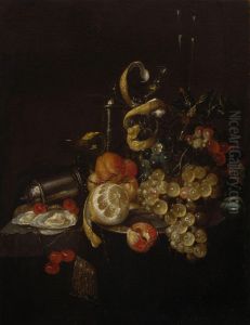 Stillleben Mit Fruchten Und Austern by Pieter de Ring