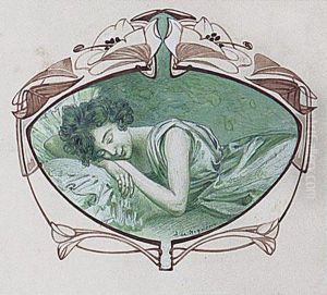Dama Durmiendo by Alejandro de Riquer