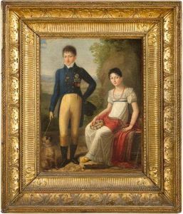 Ritratto Di Achille Murat Con La Promessa Sposa