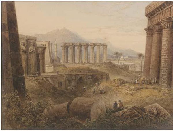 Ruins At Thebes, Egypt - view 1