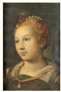 Jeune Femme Au Collier De Perles by Bernaert De Rycke