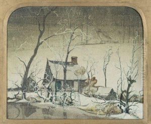 Paysage Hivernale by Valerius De Saedeleer