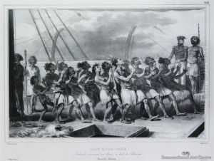 Danse Des Naturels Au Bord Del'astrolabe by Louis-Auguste De Sainson