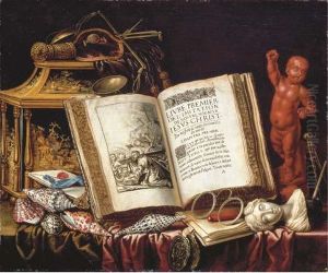 A Vanitas Still-life by Simon Renard De Saint-Andre