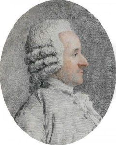 Portrait D'homme De Profil by Augustin de Saint-Aubin