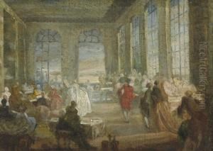 Une Assemblee Au Concert by Gabriel De Saint Aubin