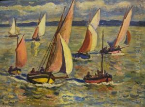 Les Voiliers by Henri Lienard De Saint-Delis