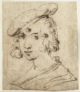 Portrait De Jeune Homme Au Beret by Jean de Saint-Igny