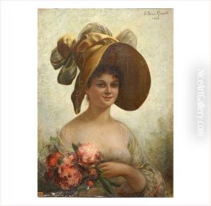 Jeune Femme Aux Fleurs by Girard De Saint-Jean
