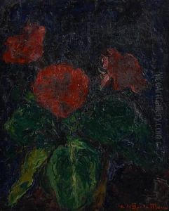 Vase Fleuri by Andres De Santa Maria