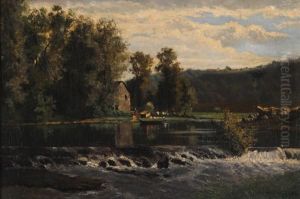 Paesaggio Fluviale by Edmond De Schampheleer