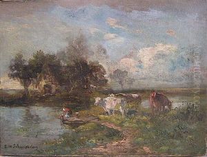 Vaches Pres De L'etang