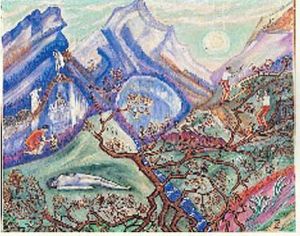 Paysage Onirique, Circa 1930 by Sophie De Schomberg Szymberska