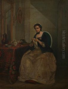 Woman Sewing