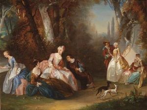 Scene Of Chivalry by Charlotte De Senezcourt