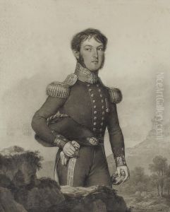 Portrait Of Captain William Fordyce Blair by Domingos Antonio de Sequeira