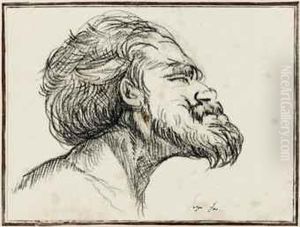 Head Of A Bearded Man by Domingos Antonio de Sequeira