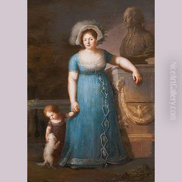 Retrato De La Marquesa De Palomares Con Su Hijo - view 1