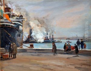 Porto Di Napoli by Michele De Simone