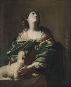 Saint Agnes by Nicolo De Simone