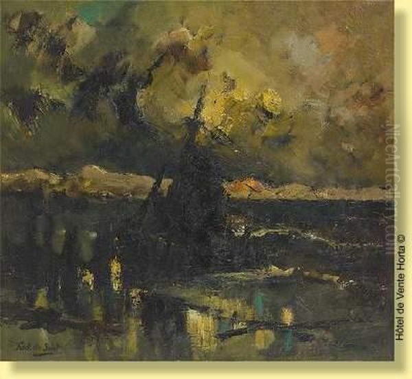 Barque De Peche Au Crepuscule - view 1