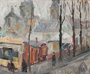 La Kermesse A La Place Saint-pierre A Gand by Gustave De Smet