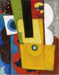 Composition A La Guitare by Amadeo De Souza Cardoso