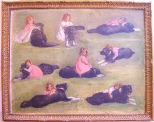 Fille Et Chien. by Elisabeth De Stoutz