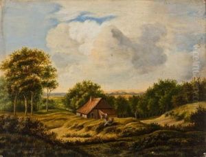 Landschaft Mit Kotten Und Figurenstaffage