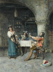 The Flirtation by Publio Tommasi
